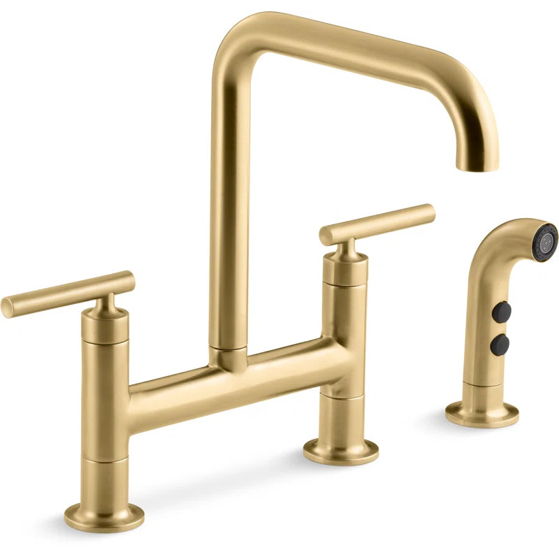 Purist® Bridge Faucet With Side Spray | Wayfair North America