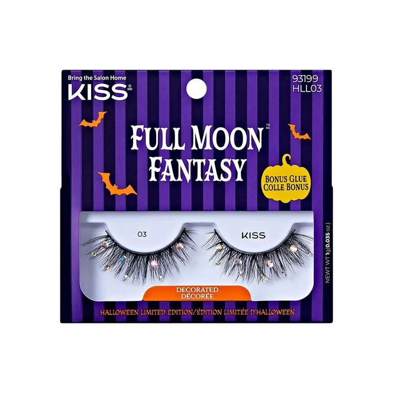 KISS Full Moon Fantasy, False Eyelashes, Sultry Sorceress, 14mm-16mm, 1 Pair | Walmart (US)