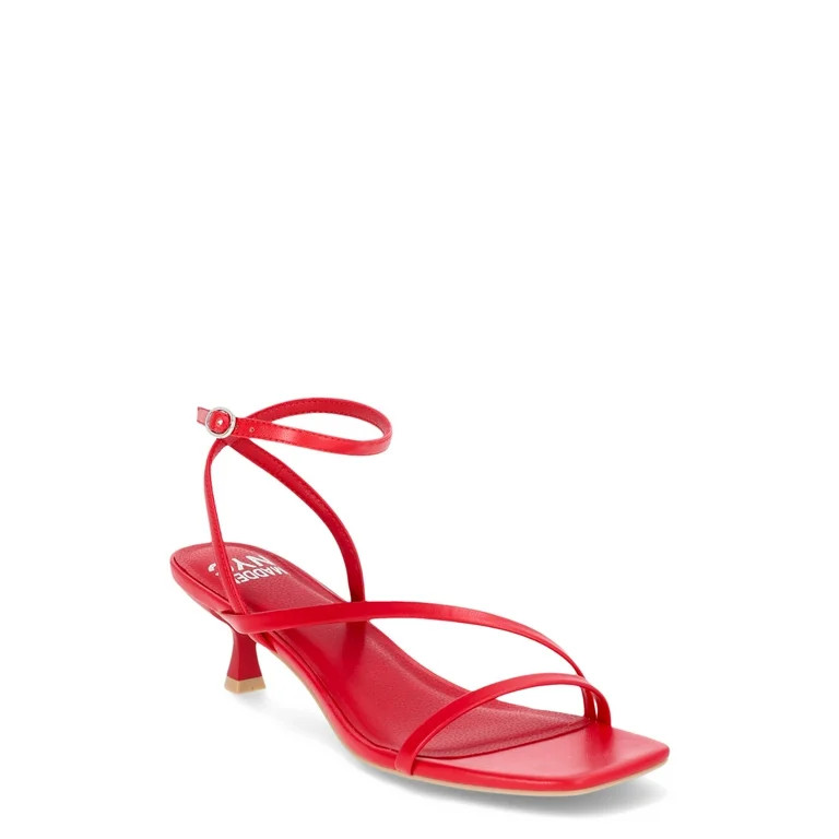 Madden NYC Women's Strappy Kitten Heels, Sizes 6-11 - Walmart.com | Walmart (US)