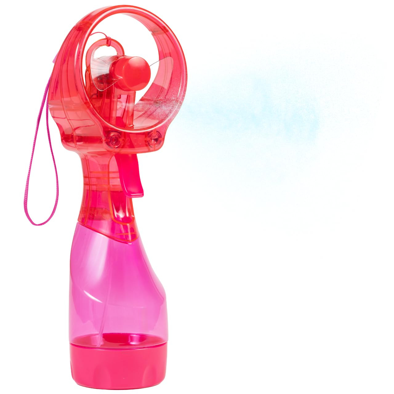 O2COOL Deluxe Handheld Battery Powered Water Misting Fan with Wrist Wrap (Strawberry Pink) | Amazon (US)