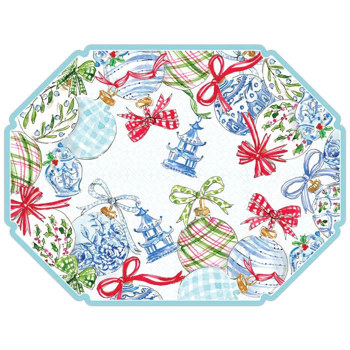 Chinoiserie Ornaments Posh Die-Cut Placemats | Rosanne Beck Collections