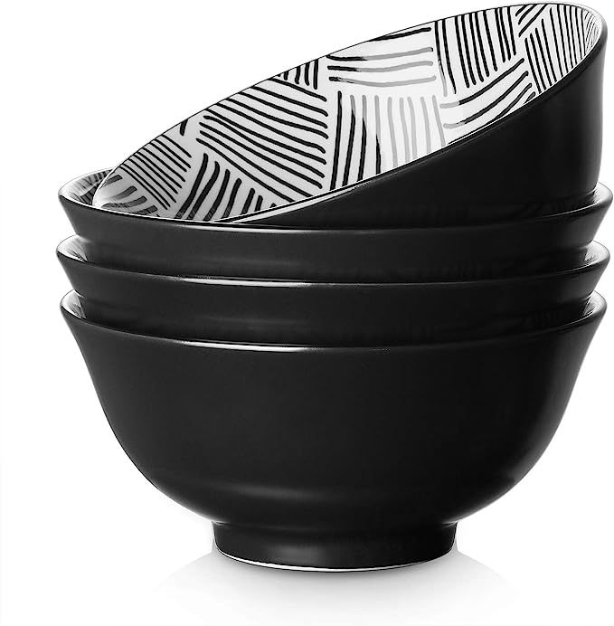 ZONESUM 23 Ounce Cereal Bowls, Ceramic Soup Bowls, Porcelain Bowls for Kitchen, Japanese Bowls fo... | Amazon (US)