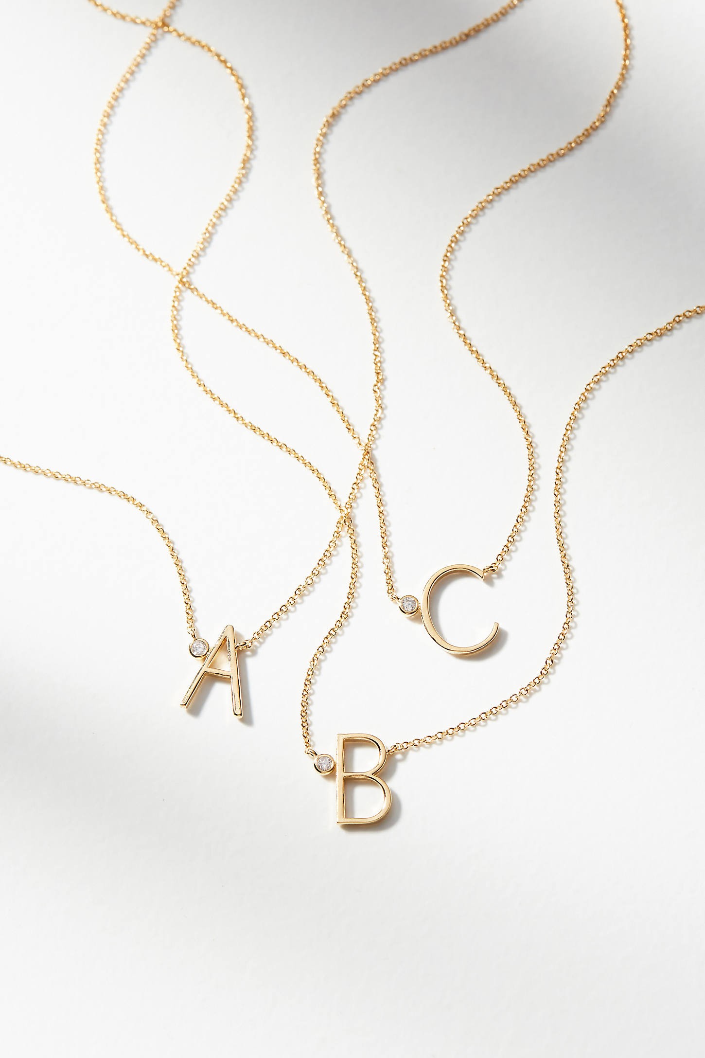 Delicate Monogram Necklace | Anthropologie (US)