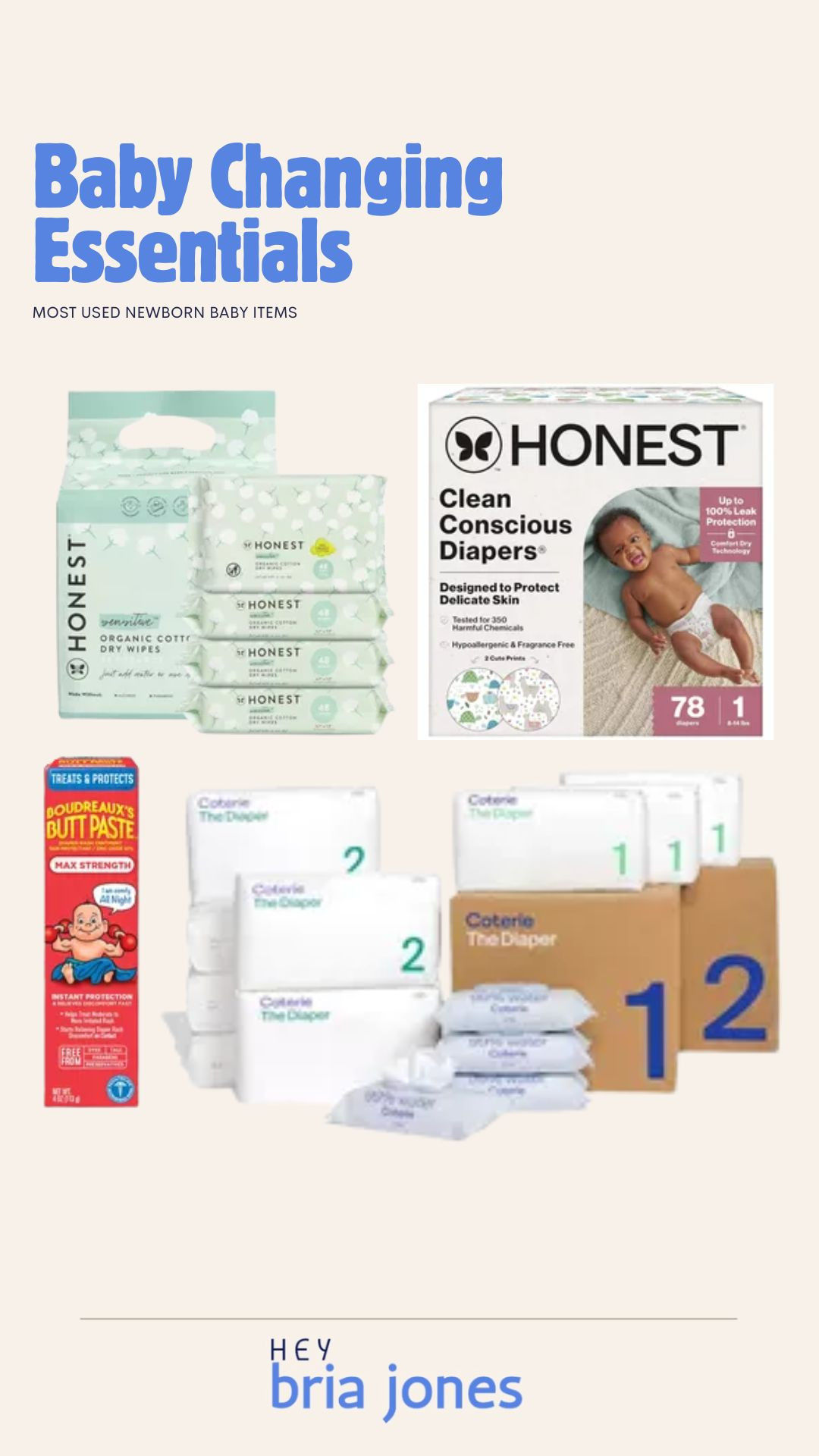 Changing station must haves 💩

Honest wipes, Honest diapers, and booty cream 

 #LTKBaby