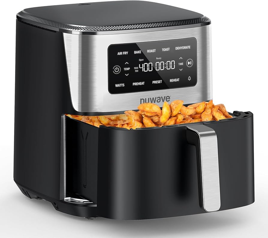 Nuwave Brio Plus 6-in-1 Air Fryer, 7-Qt Large Capacity, 50°F–400°F Precise Temp Control, Non-... | Amazon (US)