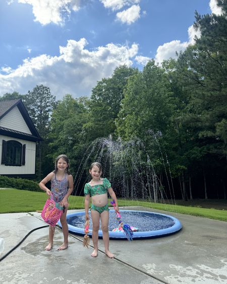 Summer faves from Walmart - splash pad and reusable water balloons 
