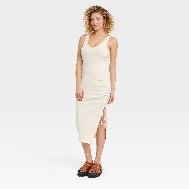 Women's Sleeveless Ruched Knit Dress - A New Day™ | Target