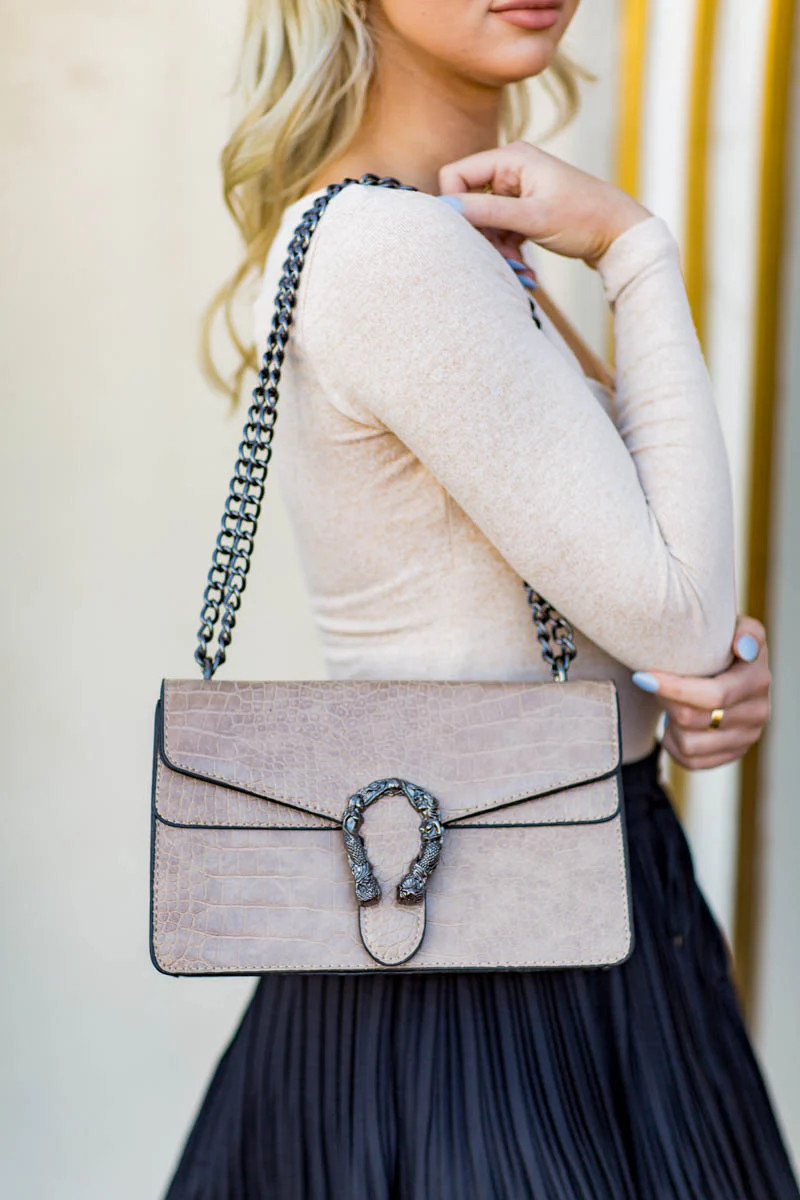 Dina Handbag- Taupe | Avara