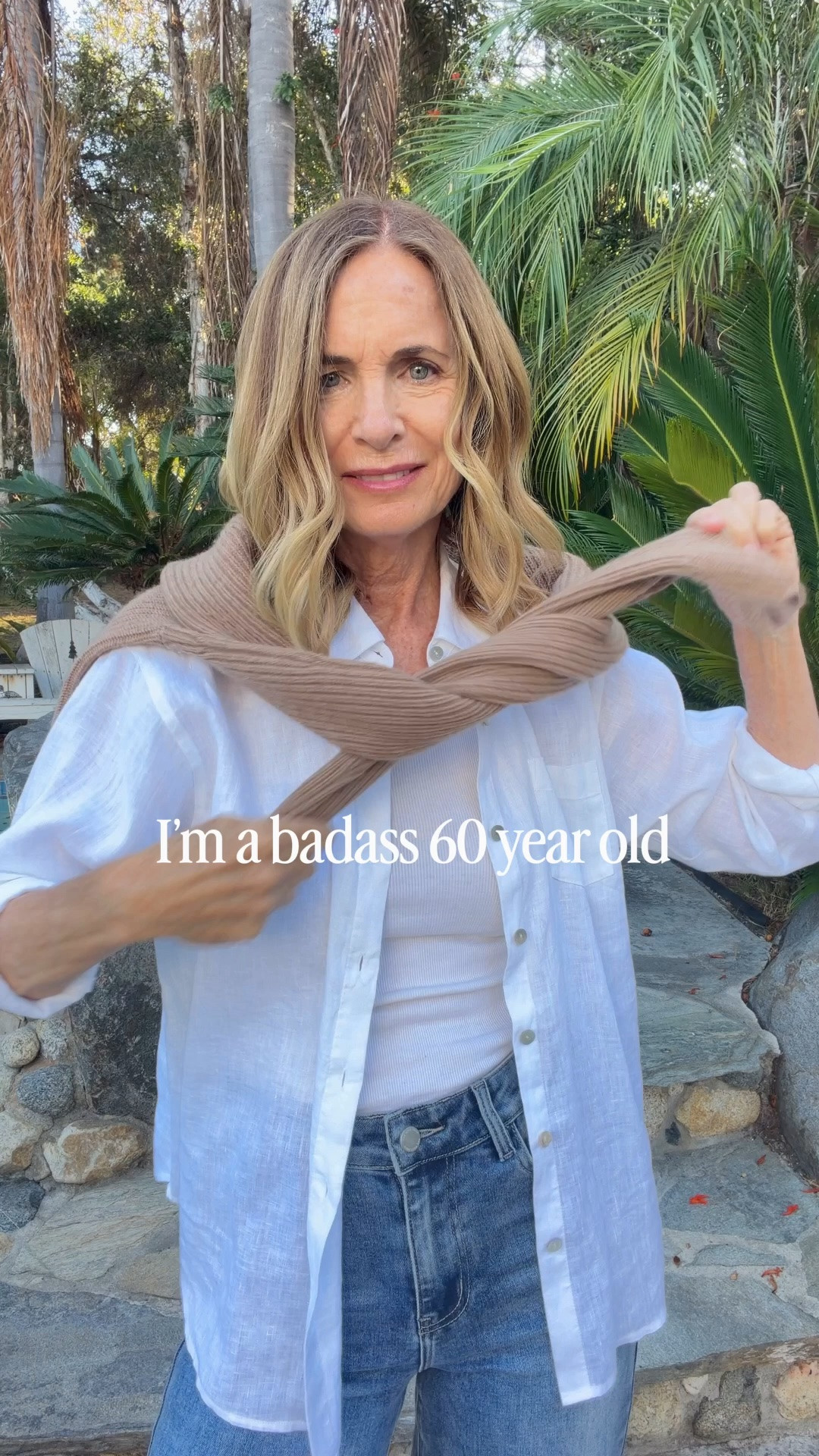 I’m 60. And I can tell you this… getting older has made me bolder, more confident, and a whole lot less worried about what everyone else thinks. ❤️

There is SO much life on the other side of 50.

Wear the thing. Try something new. Change directions. Take the trip. Start over if you want to.

You are nowhere near done, ladies. Neither am I. ❤️

If you’re with me, tell me in the comments: What makes YOU a badass woman? 👇❤️

@Quince @jjill @The Noli Shop

#LTKootd #LTKgrwm #LTKOver40