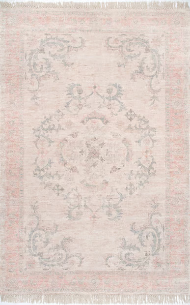 Multi Ivied Wreath Medallion Area Rug | Rugs USA