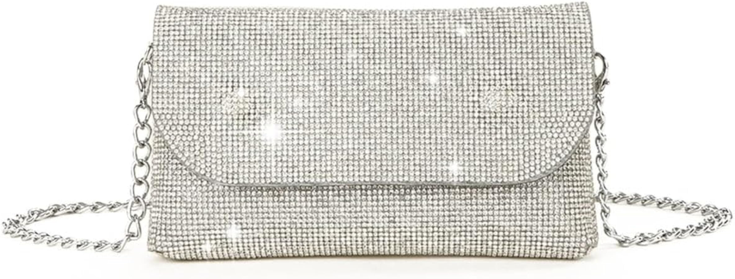 Women Handbag Evening Bag Party Bridal Prom Wedding Purse Shoulder Crossbody Bags Detachable Chain | Amazon (US)
