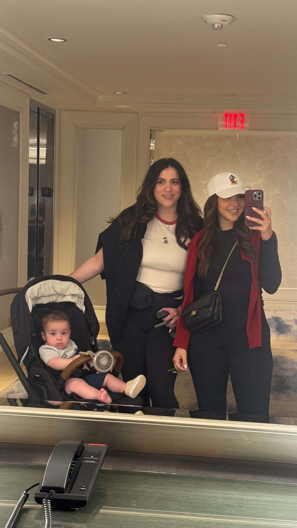 Matching for Theo’s first Disney visit! 
