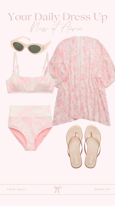 Aerie bathing suit - two piece bathing suit and cover up inspo 🤩 high waisted bikini - resort wear - vacation outfit 

#LTKtravel #LTKstyletip #LTKswim