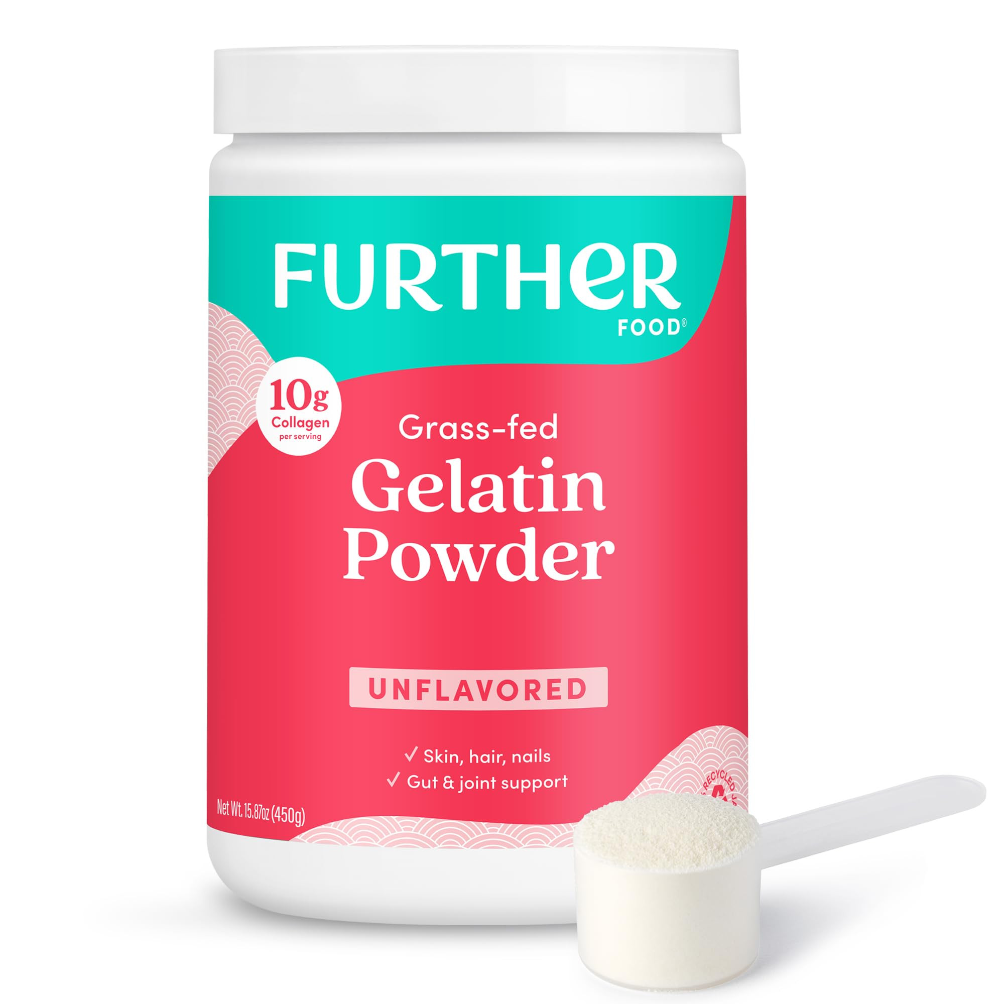 Further Food Premium Gelatin Powder – Unflavored, Grass-Fed & Pasture-Raised Beef Hide, Non-GMO... | Amazon (US)