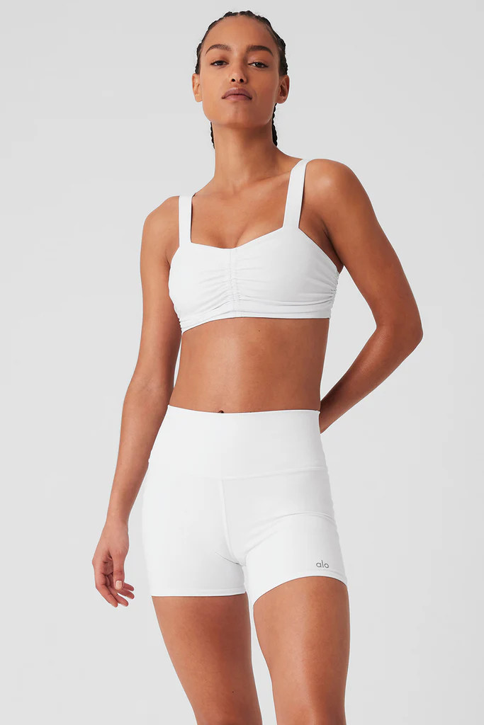Airbrush Cinch Bra - White | Alo Yoga (US)