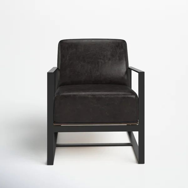 Brindley 30.5" W Top Grain Leather Armchair | Wayfair North America