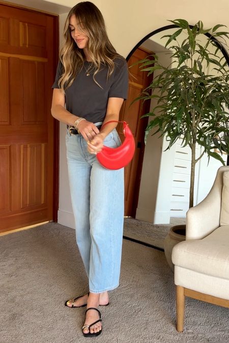 Last day to save 20% off with the promo code in the app. 
Shirt, jeans, belt and bag all 20% off. 
Wearing an xs in top 
Size 25 (sized down) in denim 