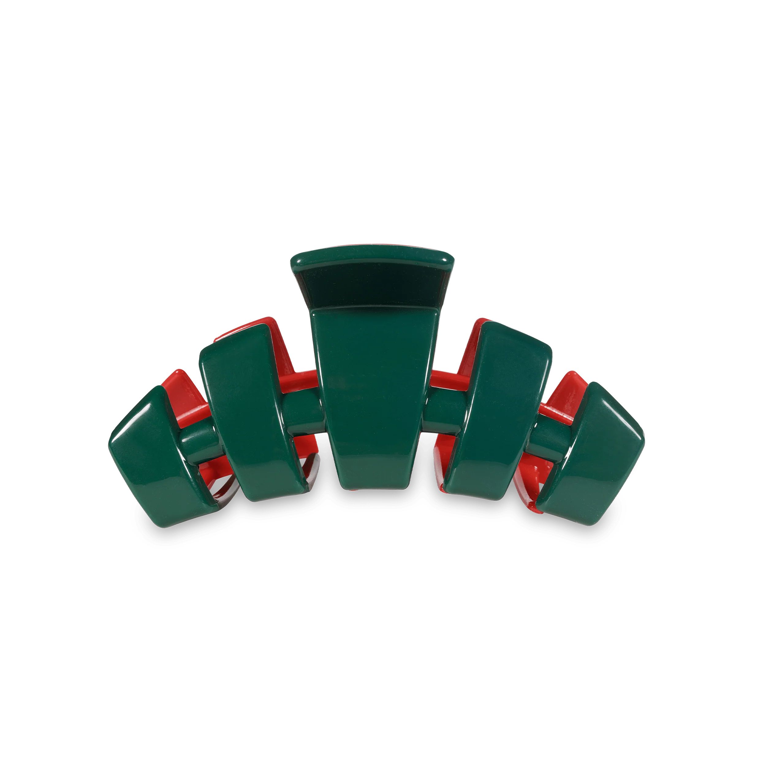 Classic Red and Green Medium Hair Clip | TELETIES