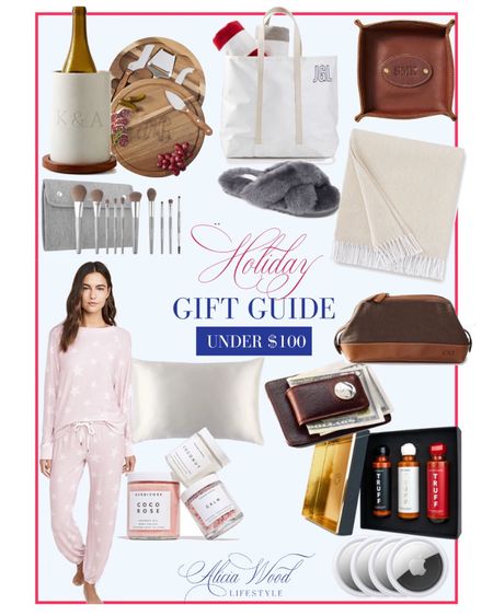 Gift Guide: Gifts under $100

Wine chiller, makeup brushes, pink pajamas, silk pillowcase, money clip, truffle hot sauce, slippers, leather catch all, personalized tote, & throw blanket 

#LTKunder100 #LTKGiftGuide #LTKHoliday