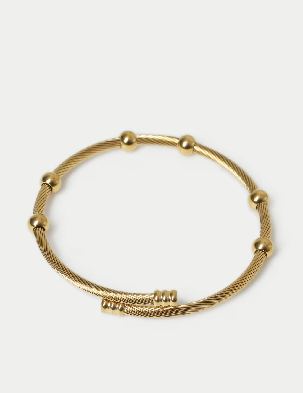 Gold Tone Waterproof Wrap Around Stud Cuff | Marks & Spencer (UK)