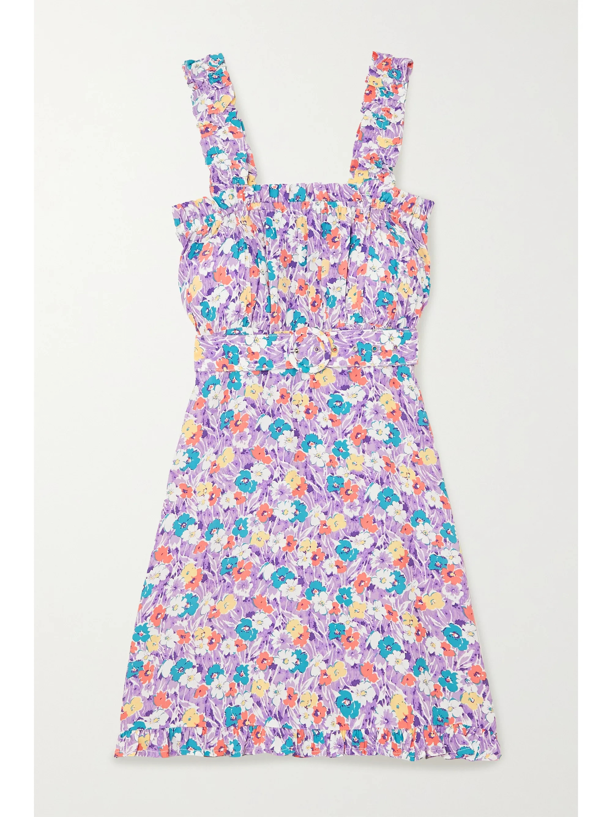 Mid Summer floral-print crepe mini dress | NET-A-PORTER (US)