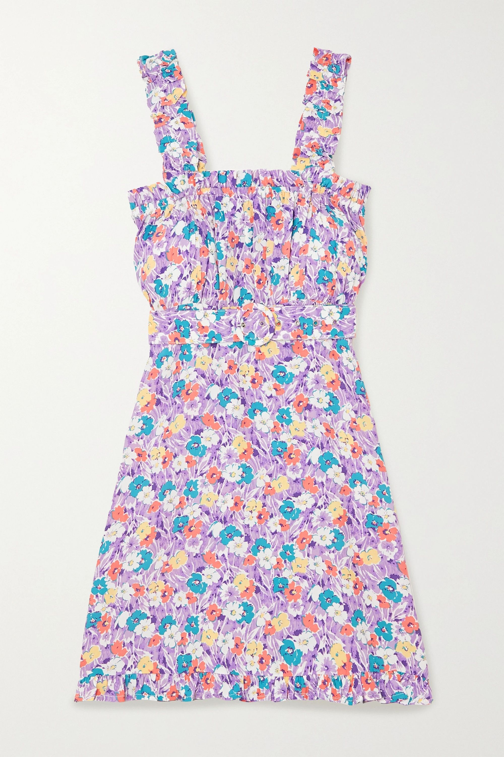Mid Summer floral-print crepe mini dress | NET-A-PORTER (US)