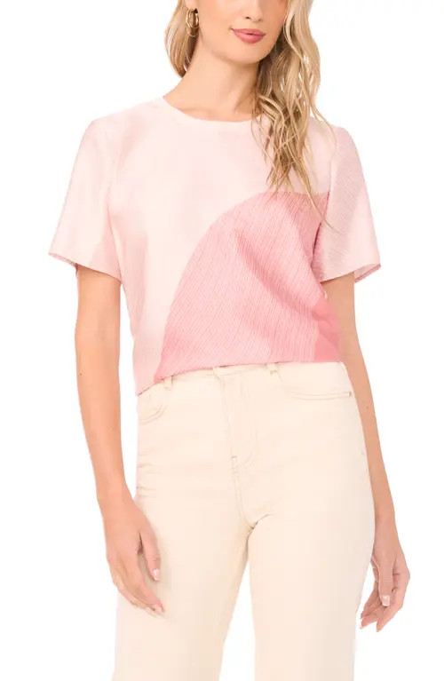 Vince Camuto Print Top in Rose Hip at Nordstrom, Size X-Small | Nordstrom