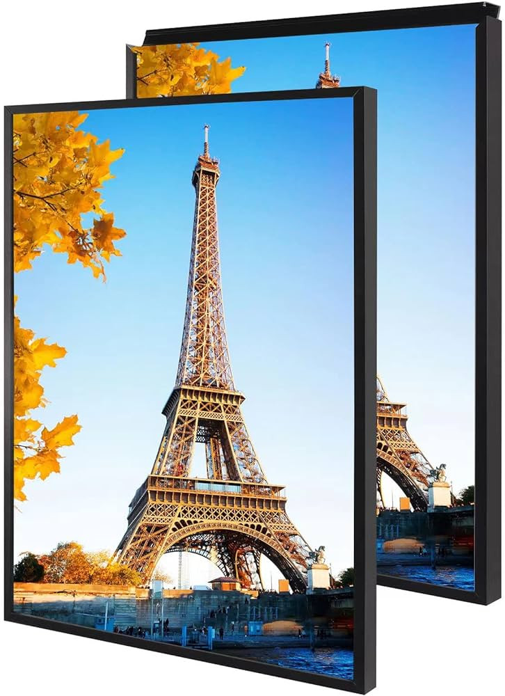 24x36 Snap Frame Black Poster Frames Set of 2 Front-loading Frame Metal Click Frame,Coating Alumi... | Amazon (US)