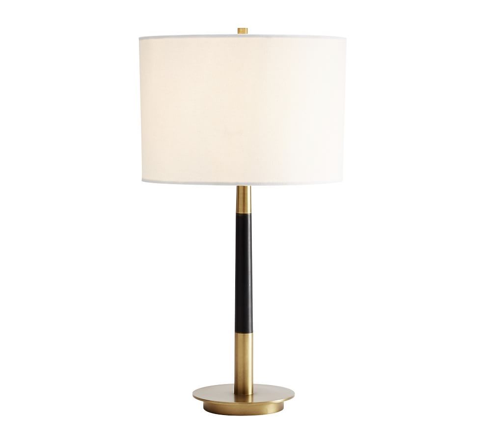 Reese Metal Table Lamp, Small, Antique Brass | Pottery Barn (US)