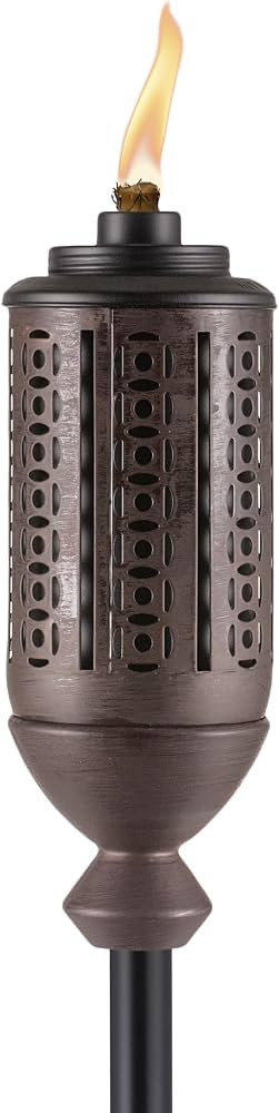TIKI Cabos Metal Torch – 65-Inch Bronze Outdoor Torch for Patio, Garden, and Lawn, Includes Lon... | Amazon (US)