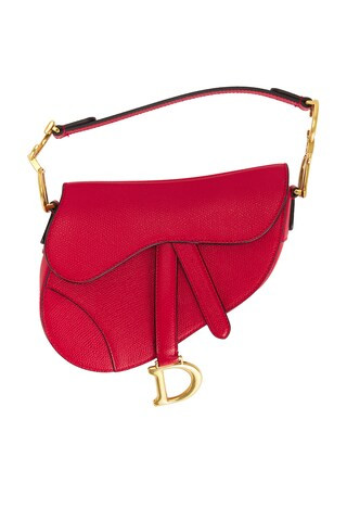 FWRD Renew Dior Saddle Bag in Red from Revolve.com | Revolve Clothing (Global)
