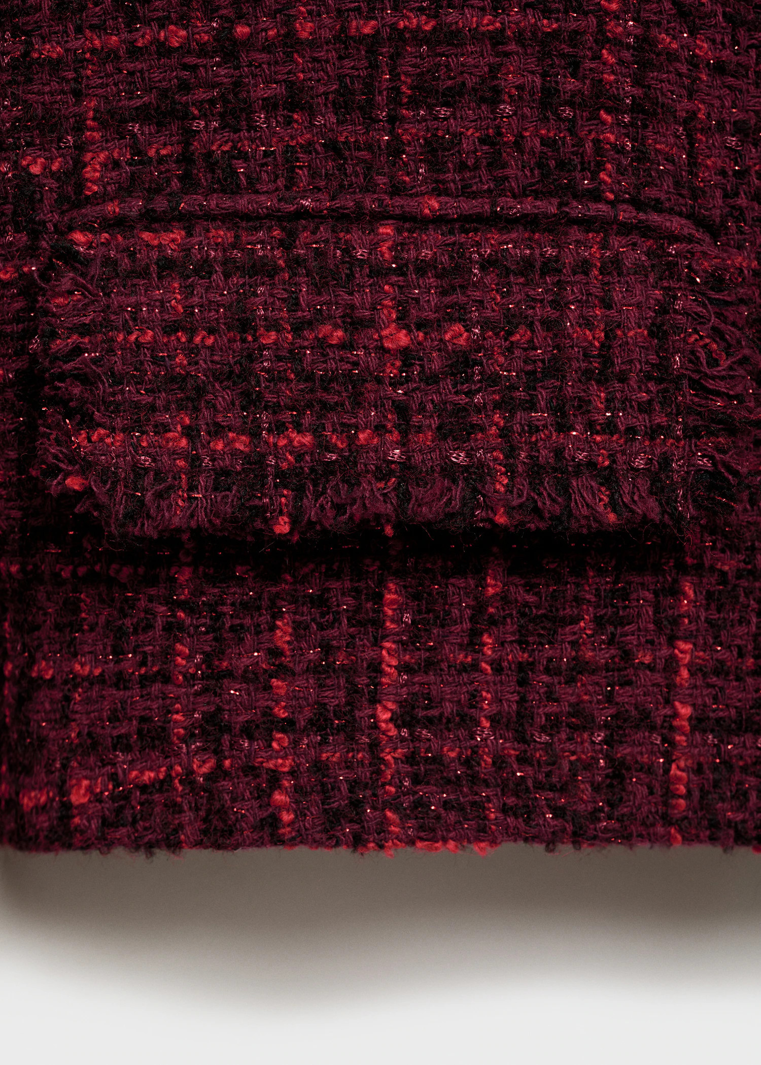 Tweed jacket with frayed ends - Women | MANGO USA | Mango (US/MX/AU)