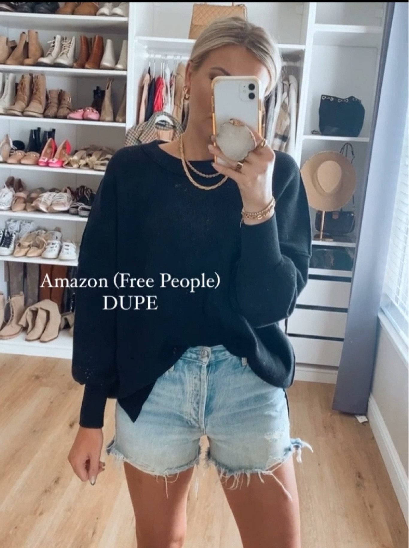 Amazon dupe for the popular free people sweater. Under $50- size up for an oversized fit. I’m wearing a medium! Comes in a bunch of other colors

Amazon fashion, Amazon finds, Amazon picks, Amazon favorites, fall fashion, amazon dupe save and splurge, looks for less 

#LTKStyleTip #LTKSaleAlert #LTKFindsUnder50