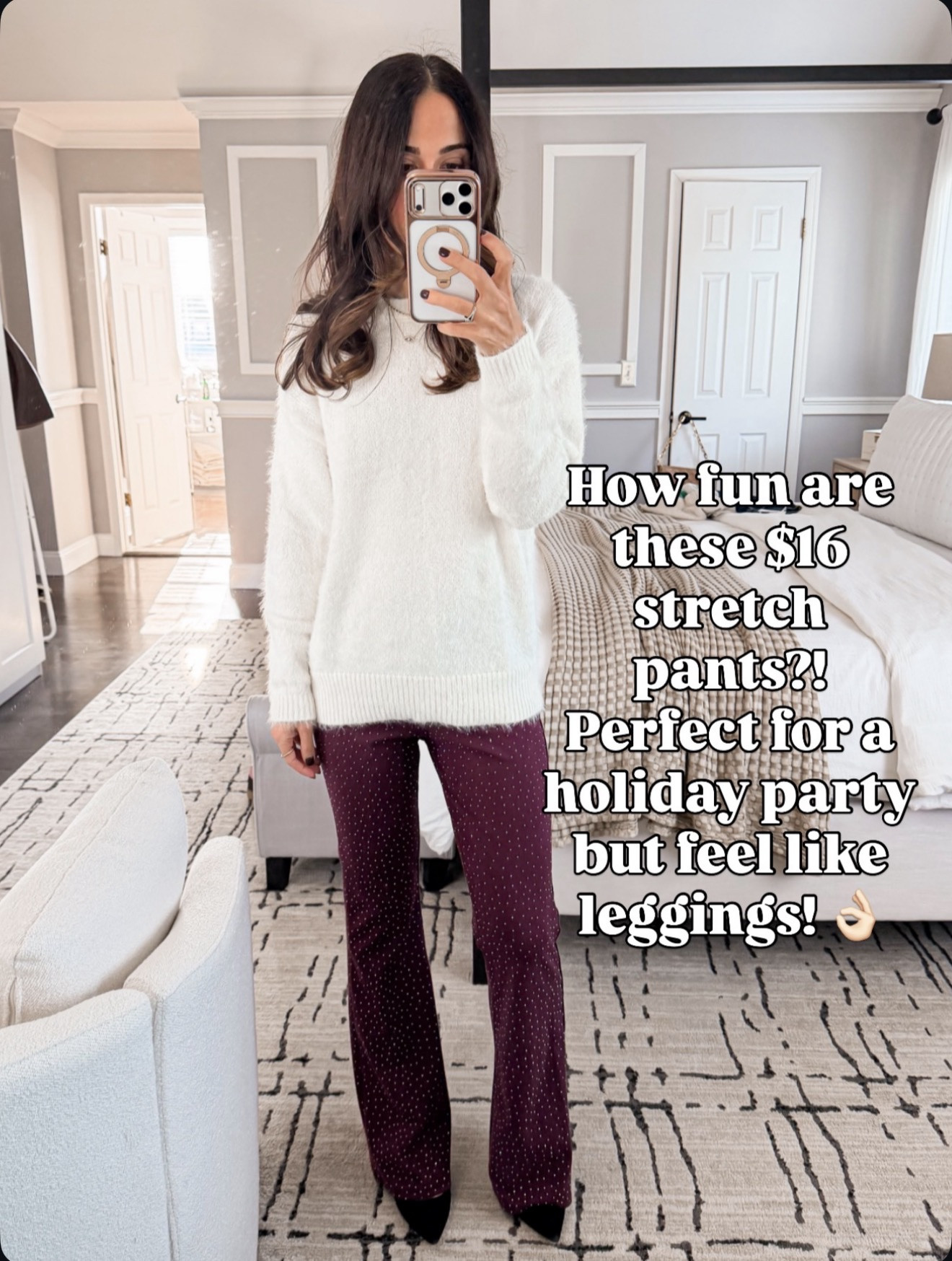 Holiday-ready stretch pants that feel like leggings but look dressed up ✨ $16!! 🔗⬇️

#LTKootd #LTKOver40 #LTKHoliday