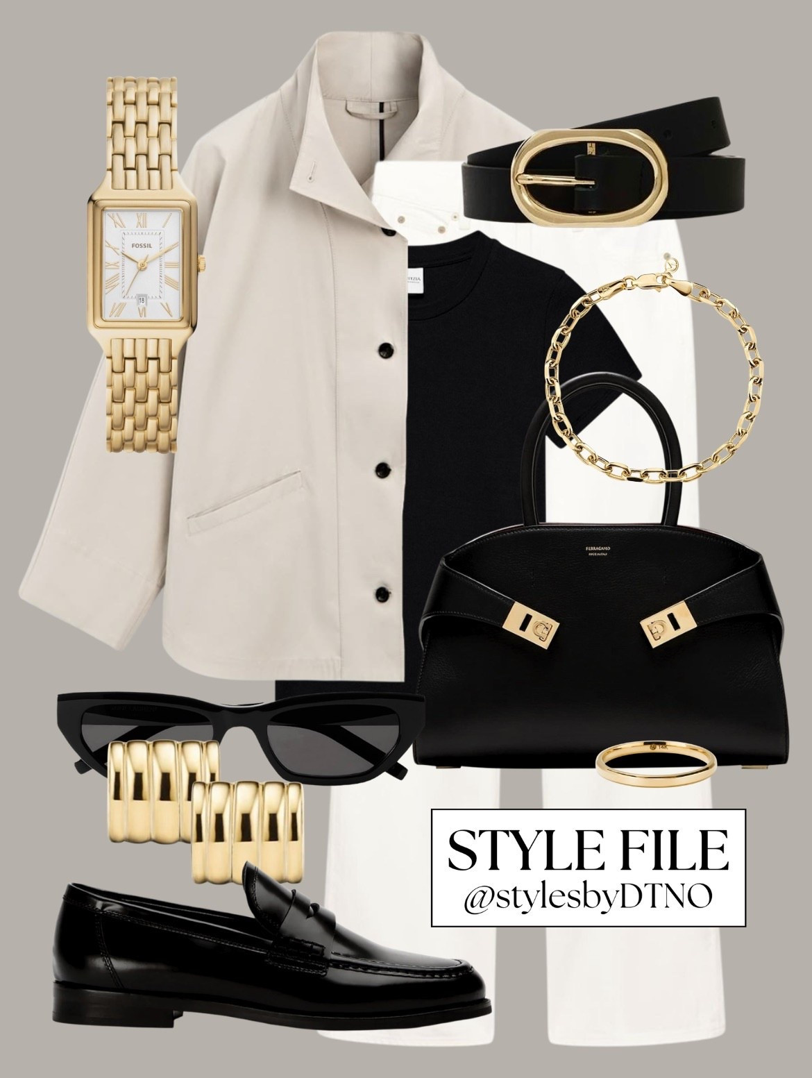 Styling a cream Massimo Dutti high collar jacket with a black Aritzia t shirt, white high rise wide leg jeans, Tony Bianco loafer flats, and a Ferragamo small hug top handle bag (affordable alternatives are listed below)

Tags: Spring Outfit, Minimalist Fashion, OOTD, What To Wear, Elevated Casual, Neutral Fashion, Capsule Wardrobe 2026, Look For Less, Outfit Ideas, Style Guide, Effortless Chic, High Street Fashion, Quiet Luxury Style, Everyday Outfit,

#LTKSaleAlert #LTKootd #LTKSeasonal