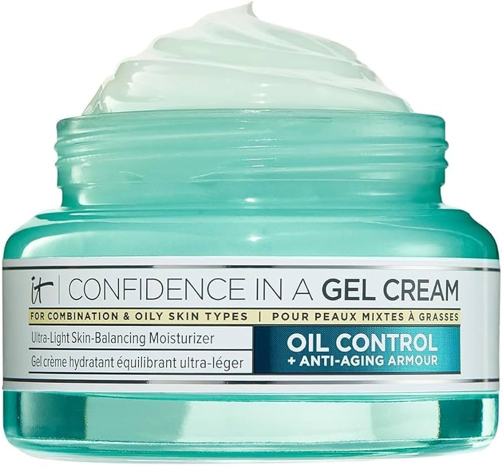 IT Cosmetics Confidence in a Gel Cream Oil Control - Hydrating Oil-Free Face Moisturizer - Reduce... | Amazon (US)