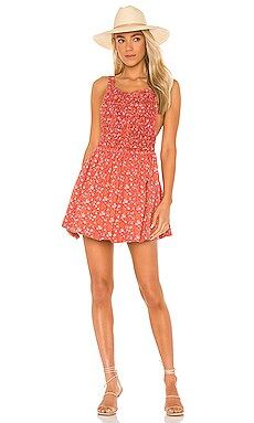 Free People Petunia Mini Dress in Poppy Combo from Revolve.com | Revolve Clothing (Global)