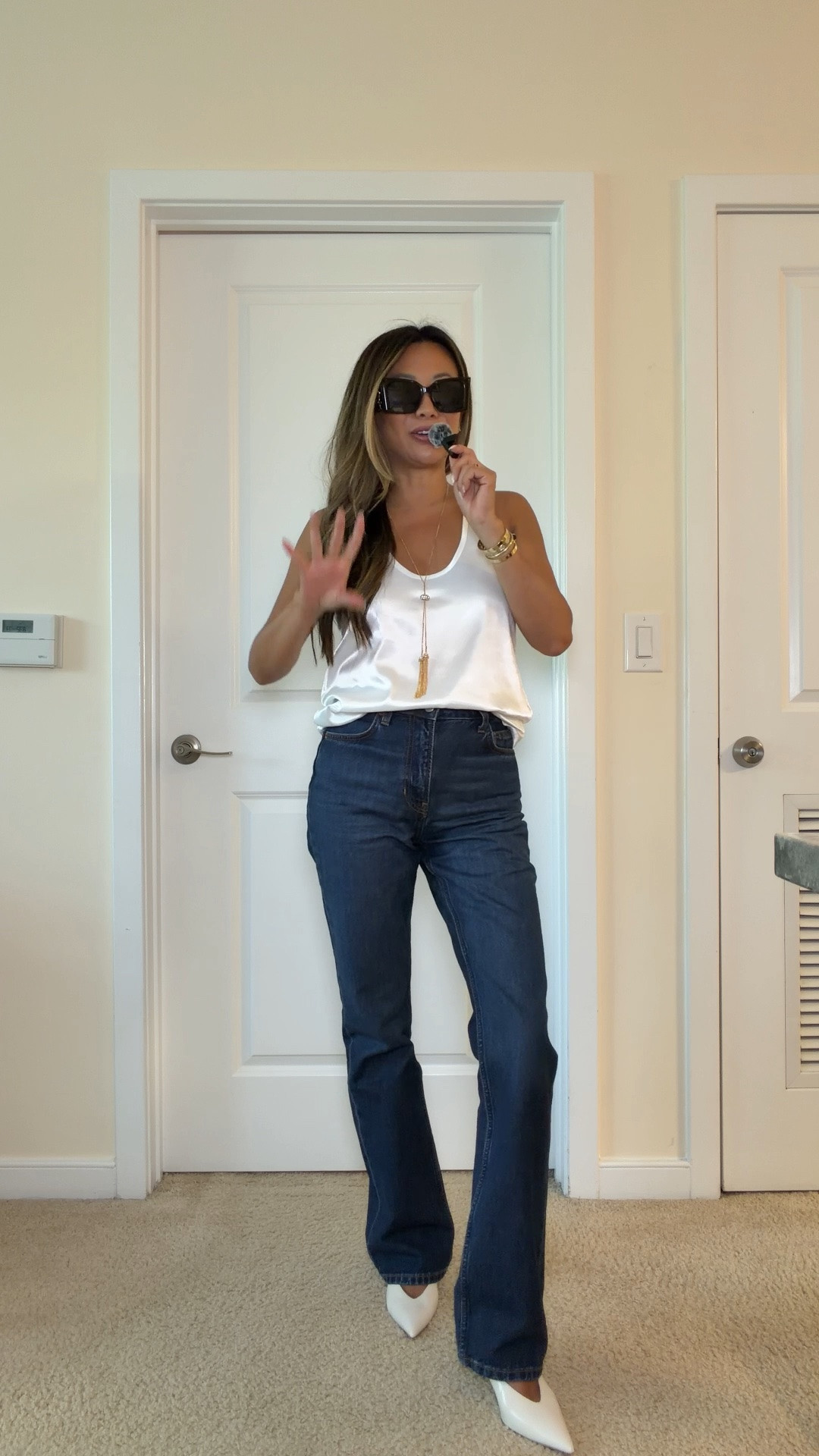 Satin Amazon too. Best reformation denim. Steve Madden mules. Fall easy style.

#LTKgrwm #LTKootd