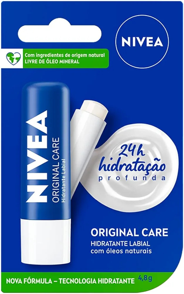 NIVEA Hidratante Labial Original Care - Com Manteiga de Karité & Pantenol, hidrata por 12 horas ... | Amazon (BR)