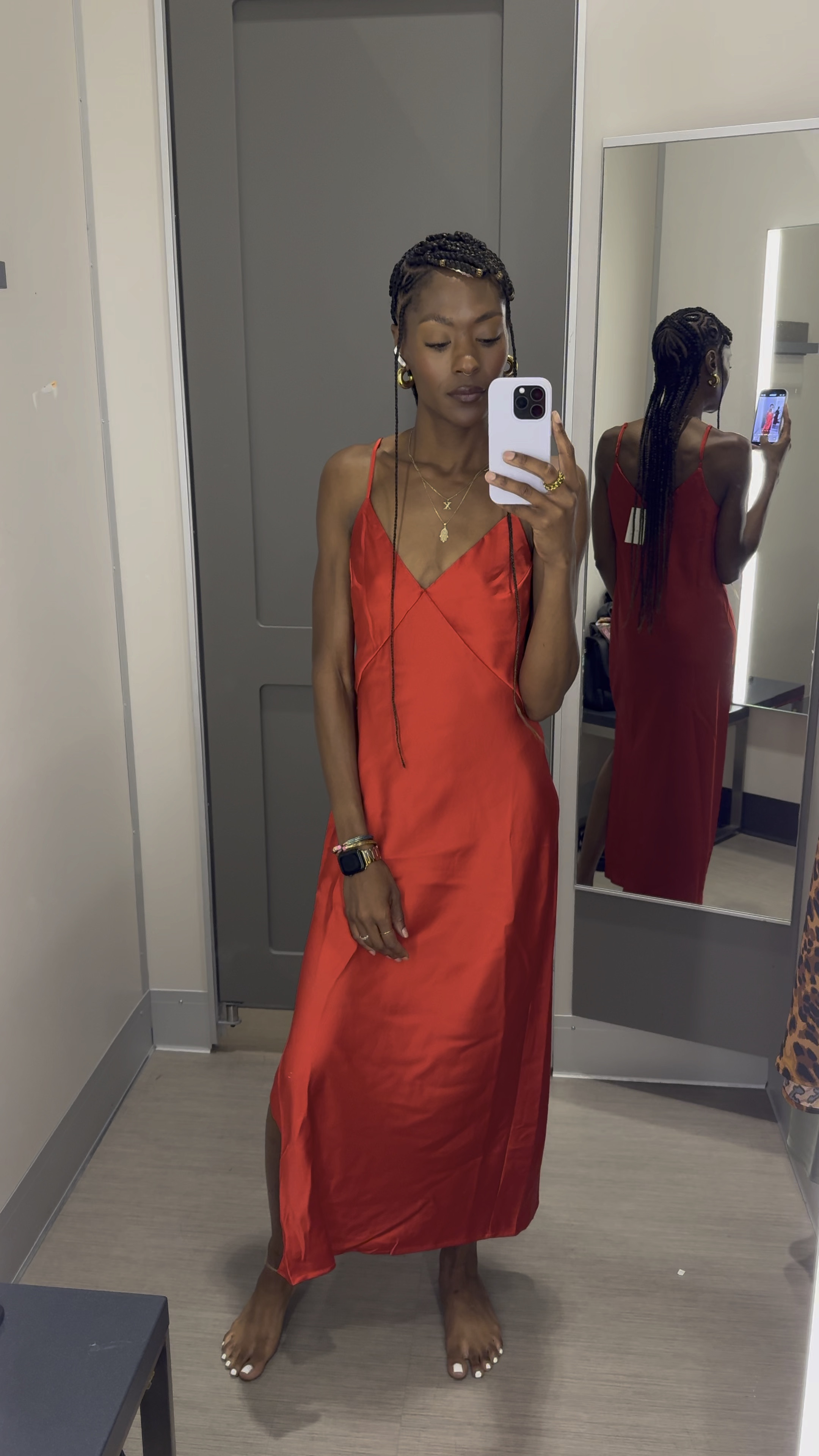 Red Midi Slip Dress is a classic. 

Wearing an XS. 

#target #targetstyle #

#LTKStyleTip #LTKFindsUnder50