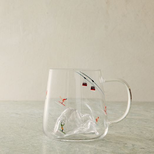 Skier Mountain Handled Mug Sets | West Elm (US)