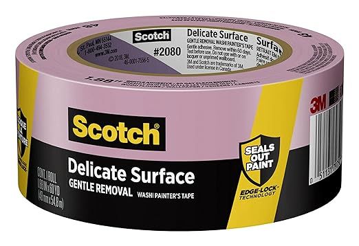 Scotch Painter's Tape Delicate Surface Painter's Tape, 1.88" Width x 60 yd, 2080, 1 Roll | Amazon (US)