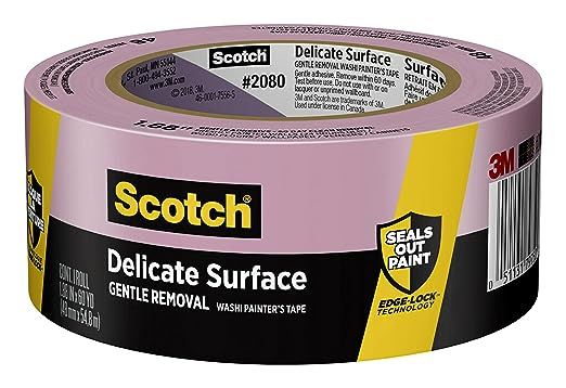 Scotch Painter's Tape Delicate Surface Painter's Tape, 1.88" Width x 60 yd, 2080, 1 Roll | Amazon (US)