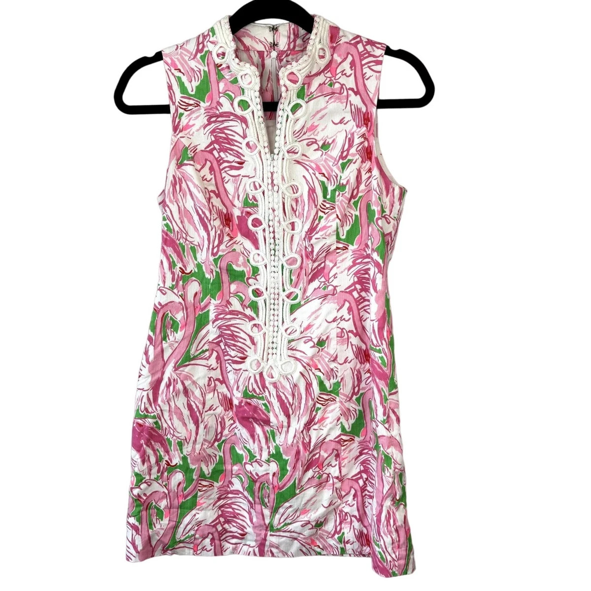 Lilly Pulitzer Alexa Shift Dress Pink Colony Flamingo 4  | eBay | eBay US