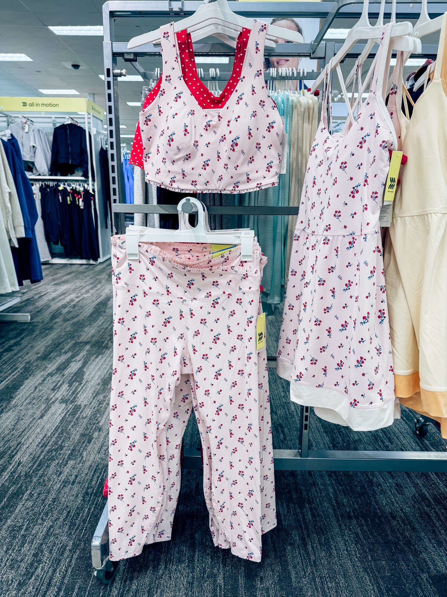 The cutest work out sets from target - floral print leggings and matching sports bra , jacket and dress - Valentine’s Day - target finds 

#LTKFindsUnder50 #LTKfitnessgoals #LTKSaleAlert
