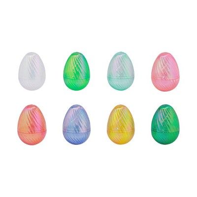 8ct Iridescent Spiral Texture Easter Plastic Eggs - Spritz™ | Target