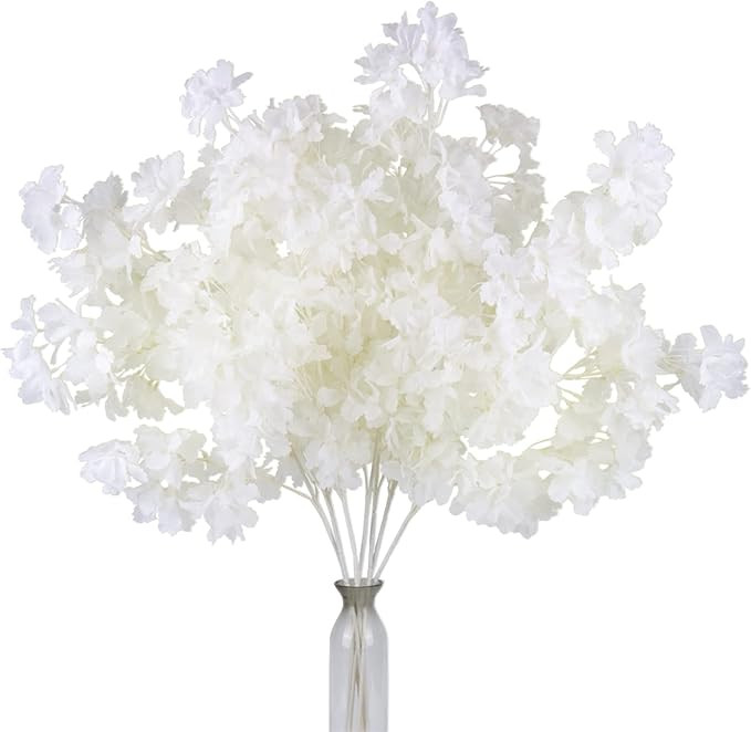 Pusuny Artificial Faux Cherry Blossom Branches Decor, 35 Inch for Tall Floor Vase Used as Wedding... | Amazon (US)