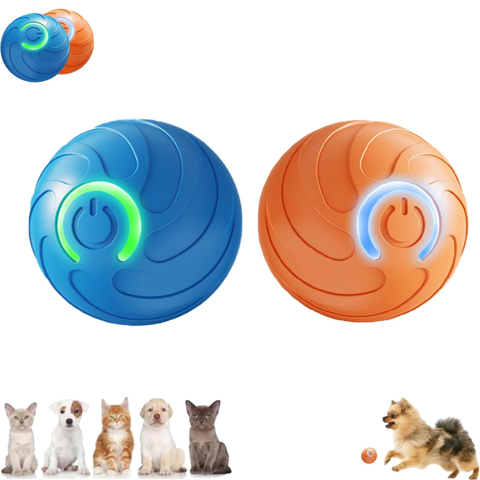Smart Jumping Ball Toy for Dogs, Duraspin Dog Bouncing Ball, Interactive Bouncing Toys for Puppy ... | Amazon (US)