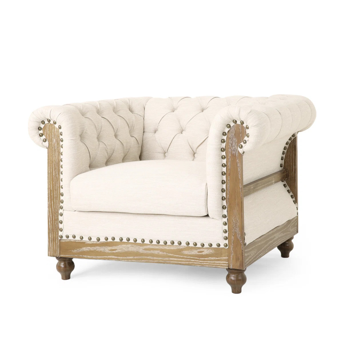 Anduin 39'' Wide Tufted Chesterfield Chair | Wayfair North America