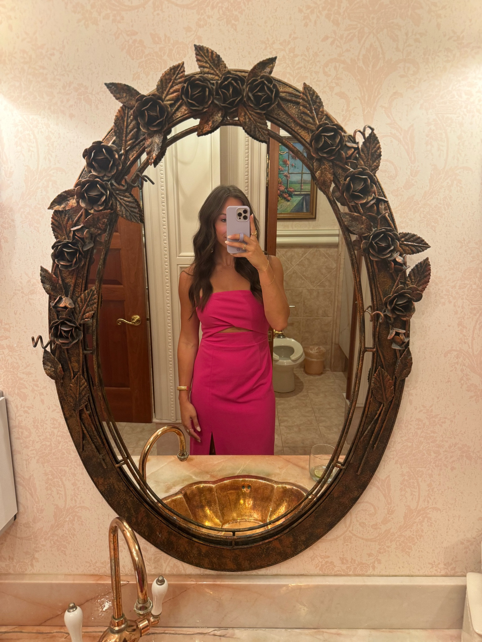 The perfect pink formal wedding guest dress. I’m 5’7, 150, wearing a M! 

#LTKStyleTip #LTKParties #LTKWedding